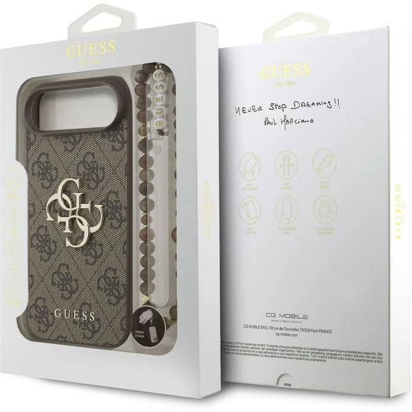 Guess PU 4G Metal Logo Strap kryt iPhone Air hnedý - Puzdra - Obrázok fc34547d21a745179e9c218c37b28431