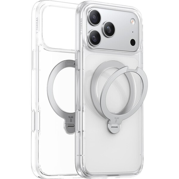 E-shop Torras Ostand Q3 Spin MagSafe kryt iPhone 17 Pro clear