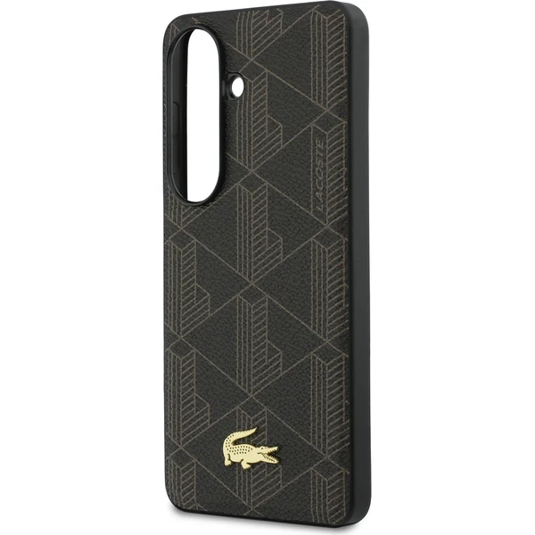 Lacoste PVC Blend Monogram Gold Logo Magnetický kryt Samsung Galaxy S26+ hnedý - Puzdra - Obrázok fc42d8068978478e9ec1c72ebf371336