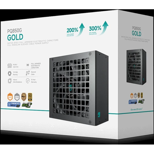 DEEPCOOL GAMERSTORM PQ850G 850W čierny - Zdroje - Obrázok fc68f64d8743480a881714b45e04758b
