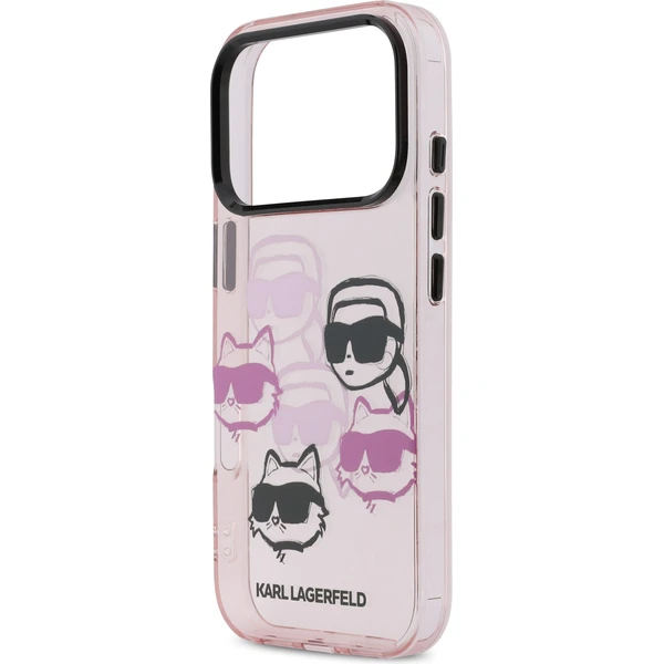 Karl Lagerfeld IML Multi K&CH Heads Zadný Kryt pre iPhone 17 Pro ružový - Puzdra - Obrázok fc7c57d797404ae8b0161701ddf9ef90