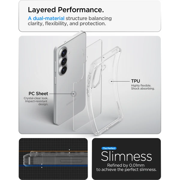 Spigen Ultra Hybrid kryt Samsung Galaxy S26 priehľadný - Puzdra - Obrázok fc9078fe749244b89b6b794db070eef5