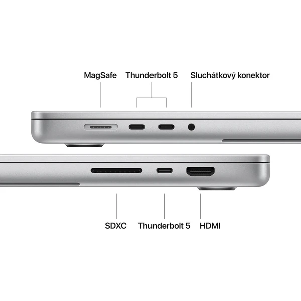 CTO Apple MacBook Pro 16" / NANO / M5 Pro 18xCPU/20xGPU / CZ KLV / Strieborná / 1TB / 24GB - Notebooky - Obrázok fcbb6933dd9841308bebc24b998d1aa7