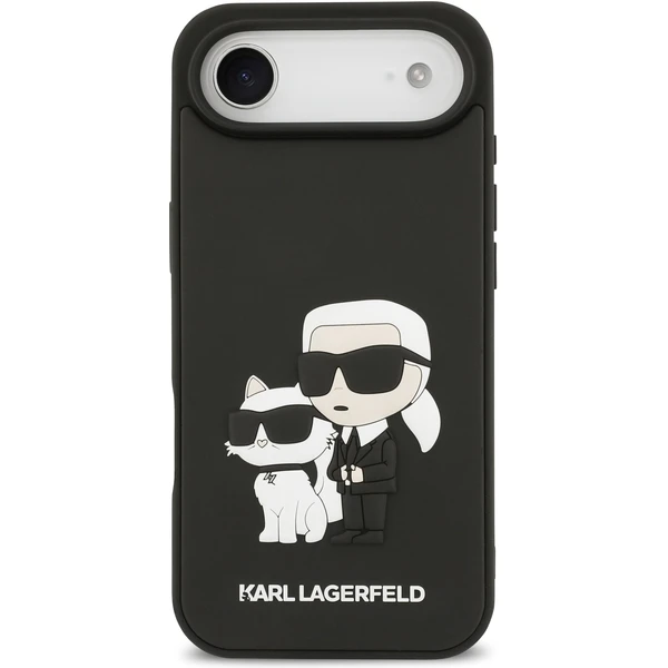 Karl Lagerfeld 3D Rubber Karl and Choupette kryt iPhone Air čierny - Puzdra - Obrázok fcc73487e5e74b2fac58b2ad96f55c93