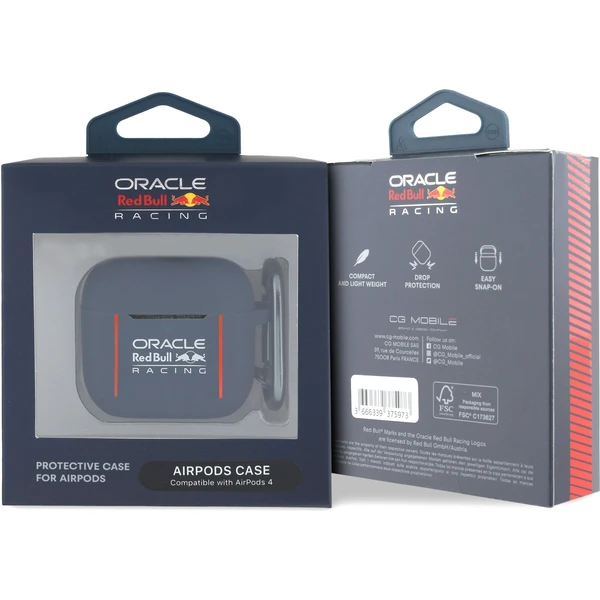 Oracle Red Bull Racing Silikónové puzdro AirPods 4 modré - Puzdra - Obrázok fcd8d37692f3491498c46d83e94a39b6