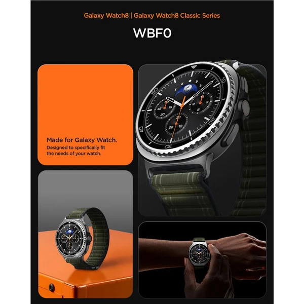 Spigen Fabric Band remienok (suchý zips) Samsung Galaxy Watch8 46/44/40mm zelený - Remienky - Obrázok fce4a5d81b0f45ef8d4846ee89ad2f4d