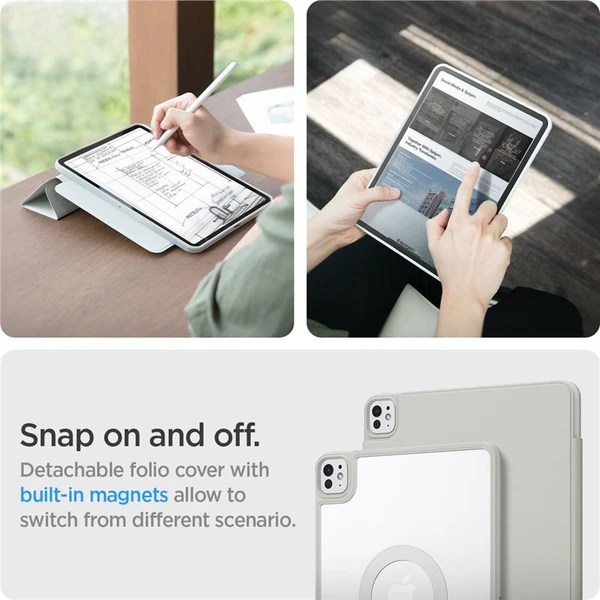 Spigen Air Skin Pro Onetap puzdro iPad Pro 11" (2025) sivé - Puzdra - Obrázok fd45034fee154259a629f5281f519984