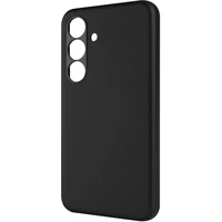 Kožený zadný kryt FIXED MagLeather s podporou MagSafe pre Samsung Galaxy S25, čierny - Puzdra