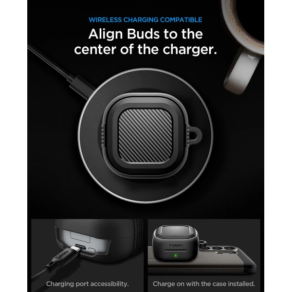 Spigen Rugged Armor puzdro Samsung Galaxy Buds4 Pro/Buds4, matne čierne - Puzdra - Obrázok fd6cc59db74c4bb58aaa7c3a113415e5