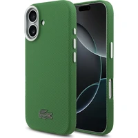 Lacoste Iconic Petit Pique Metal MagSafe kryt iPhone 17 zelený - Puzdra