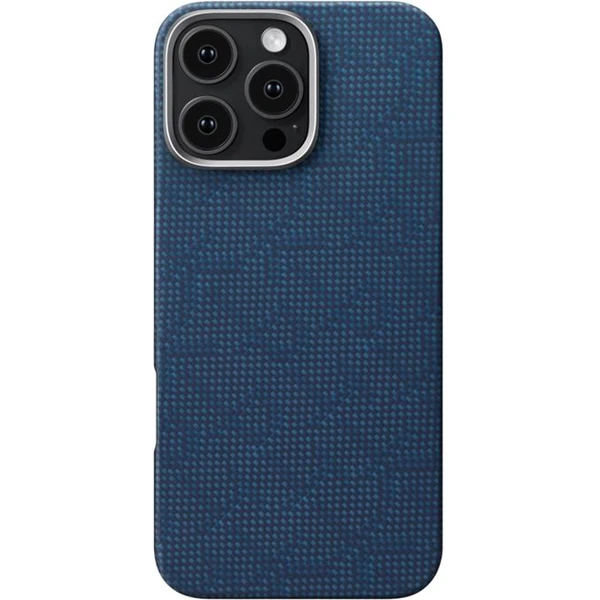 Pitaka Tactile Woven Case kryt iPhone 16 Pre Max PTK Dark Blue - Puzdra - Obrázok fd944629456f481bb37ecbbee258a215