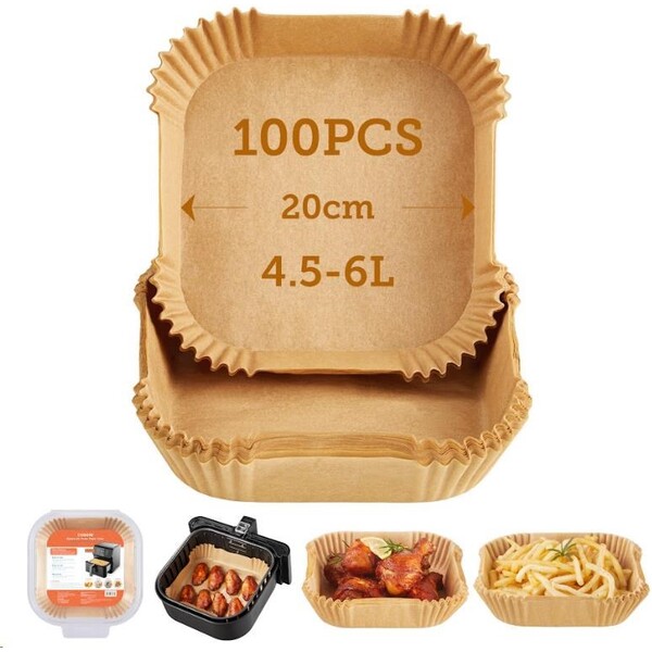 Cosori Papierové formy pre teplovzdušné fritézy 100ks