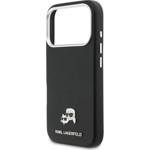 Karl Lagerfeld PU Karl a Choupette Heads Pins MagSafe kryt iPhone 17 Pro Max čierny - Puzdra - Obrázok fdc224013a354a2aa145ddf8606c35bd