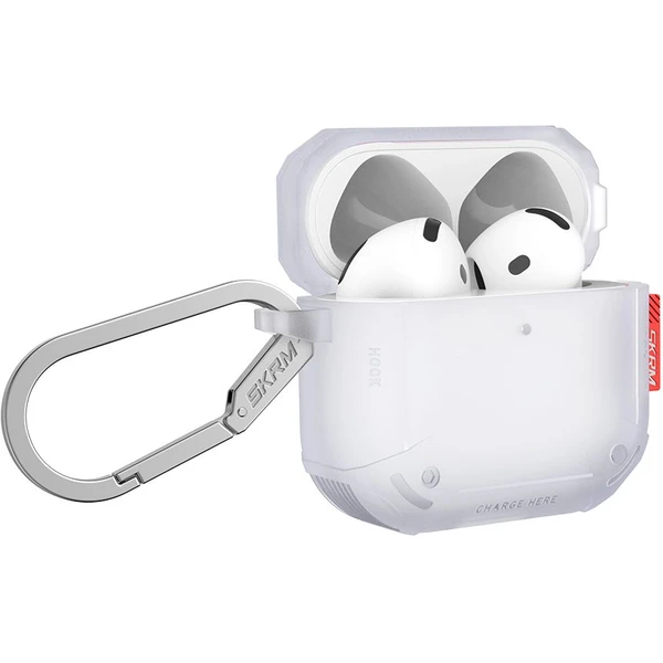 SKINARMA Mecha CE puzdro pre AirPods 4 biele - Puzdra - Obrázok fdee5852c1af46e3844e5984e70e70e4