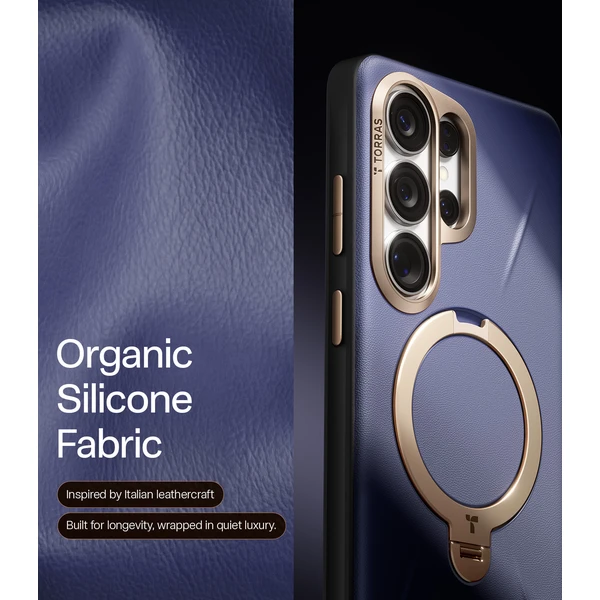 Torras Ostand Q3 VegSkin MagSafe kryt Samsung Galaxy S26 Ultra tmavofialový - Puzdra - Obrázok fdf82b93721847aaaf24e0d84a7a0ea4