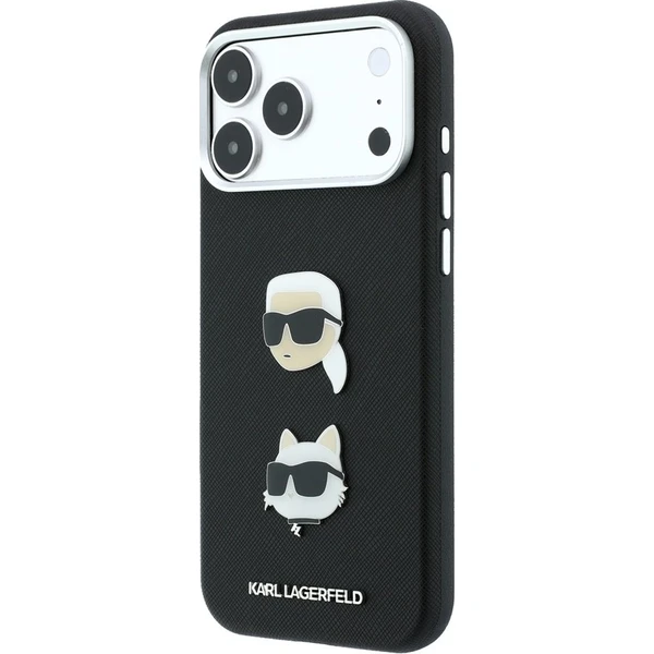 Karl Lagerfeld PU Semi Wrap Saffiano K&CH Heads kryt iPhone 18 Pro Max černý - Puzdra - Obrázok fdfcb6d5478d4d7bb70137d414818eaf