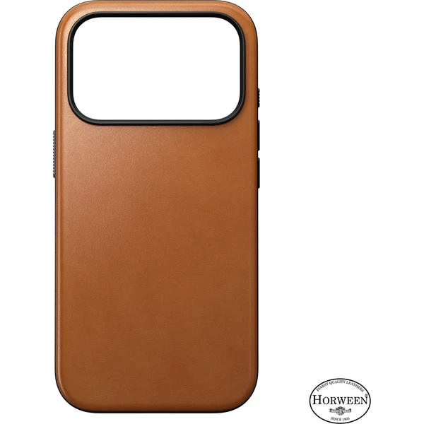Nomad Modern Leather (Horween) MagSafe kožený kryt iPhone 18 Pro Saddle - Puzdra - Obrázok fdfe9223d6894b51971d9e30efeb74ed