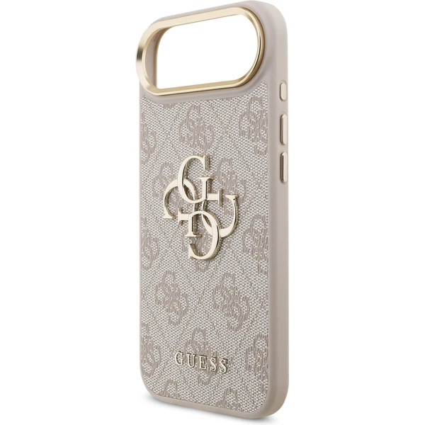 Guess PU Leather 4G Metal Logo Gold Frame kryt iPhone Air ružový - Puzdra - Obrázok fe048cb59944423497927dab99a4aac0