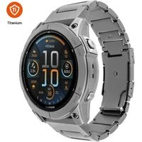 FIXED Titanium Strap titánový remienok Garmin QuickFit 22mm, prírodný titán - Remienky