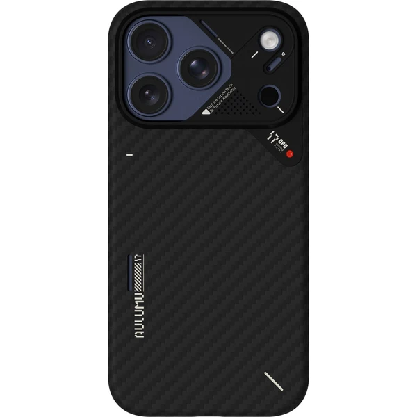 Aulumu A17 Aramidové vlákno MagSafe kryt iPhone 17 Pro Black - Puzdra - Obrázok fe18a7389dfa494ebcf15e8de246fa6b