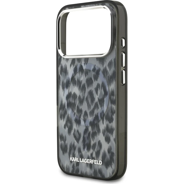 Karl Lagerfeld IML Leopard MagSafe Zadný Kryt pre iPhone 17 Pro sivý - Puzdra - Obrázok fe21aa41fd5b414383d7504115fe7dd7