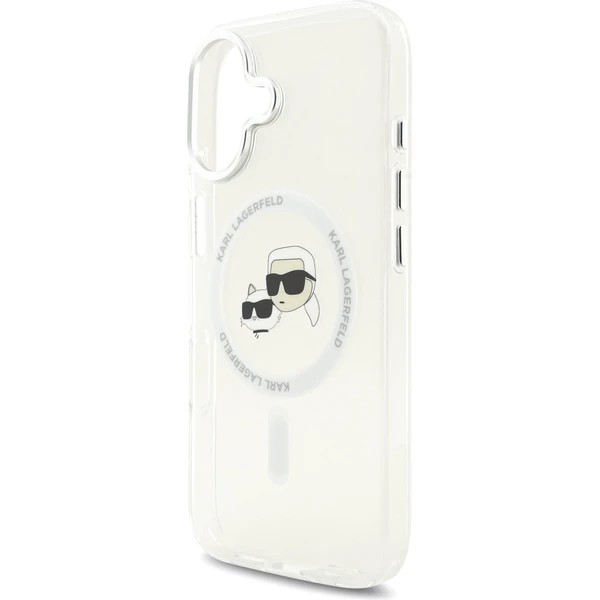 Karl Lagerfeld IML K&CH Heads Metal Frame MagSafe kryt iPhone 17 číry - Puzdra - Obrázok fe241e7fe0cf4540a768a492937af5c0
