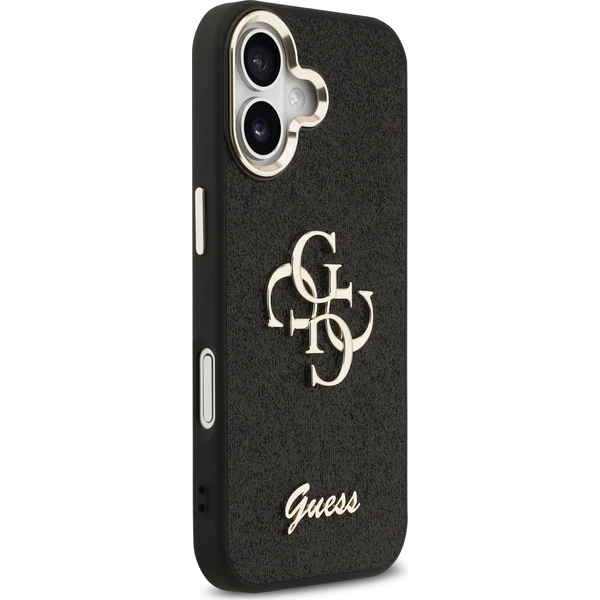 Guess PU Fixed Glitter 4G Metal Frame kryt iPhone 17 čierny - Puzdra - Obrázok fe34dee6f8b9462a8ac0227b7d2d3ac1