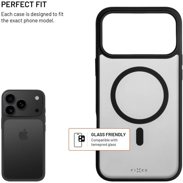 FIXED MagMisty kryt s MagSafe Apple iPhone 17 Pro Max čierny - Puzdra - Obrázok fe5a346deaac4212b884fee8228abf36