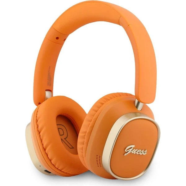 Guess Rectangle Metal Script Logo ENC Bezdrôtová Slúchadlá Orange - Slúchadlá - Hlavný obrázok