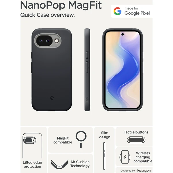 Spigen Nano Pop MagSafe kryt Google Pixel 10a black sesame - Puzdra - Obrázok fe6301b583484818acc640fc103c1265