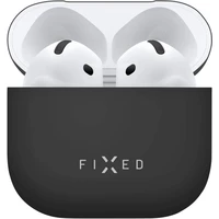 FIXED Silky silikónové púzdro pre Apple AirPods 4 čierne - Puzdra