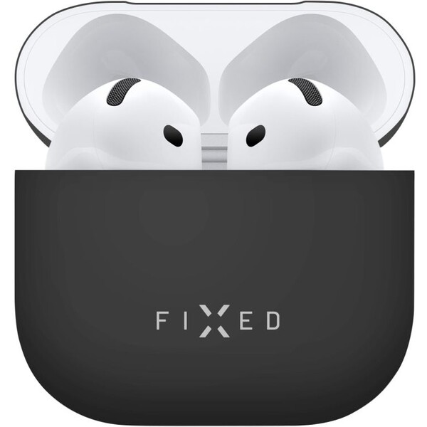 FIXED Silky silikónové púzdro pre Apple AirPods 4 čierne