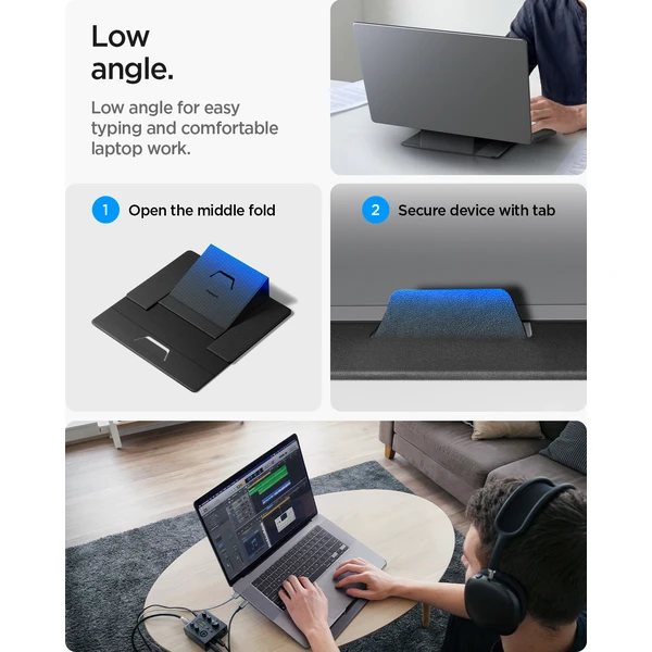 Spigen Slim Fold stojan na notebook a tablet čierny - Stojany - Obrázok fe755aedf7a54fab94394ccd8f25f7af