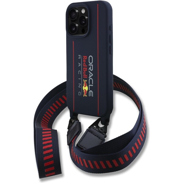 E-shop Oracle Red Bull Racing Silicone Vertical Logo MagSafe zadný kryt + Crossbody popruh iPhone 16 Pro mo