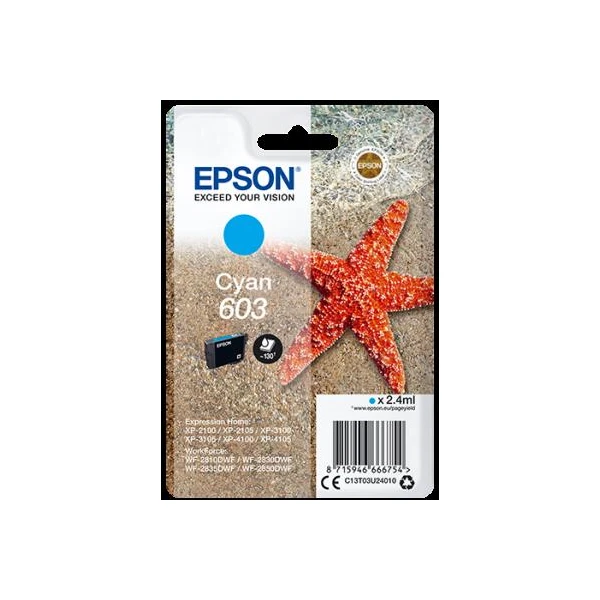 Epson 603 Starfish azúrový - Tonery - Hlavný obrázok