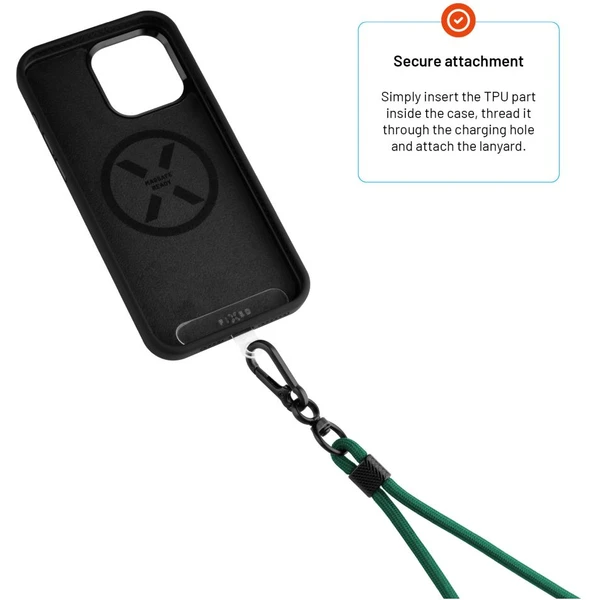 FIXED NeckUni univerzálna šnúrka pre telefóny so zadným krytom zelená - Pútka - Obrázok fe8d92b46819489686294d3480a58797