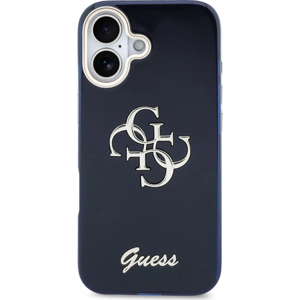 Guess IML 4G Script Metal Logo kryt iPhone 17 modrý - Puzdra - Obrázok fea58ccefb5e4a1db8ba82edf628fdc4