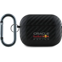 Red Bull PU Karbónové Puzdro pre AirPods Pro 2 Black - Puzdra