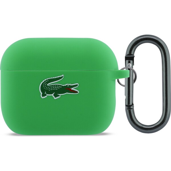 E-shop Lacoste tekuté silikónové puzdro Croc Logo AirPods Pro 3 zelené