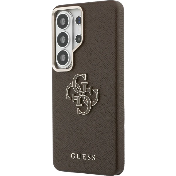 Guess PU 4G Resin Metal Logo kryt Samsung Galaxy S26 Ultra hnedý - Puzdra - Obrázok fed4917b0b3347fa956b884709a59d1e