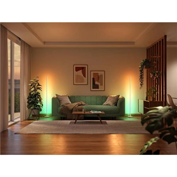 Nanoleaf Matter Smart Multicolor stojacia lampa na podlahu biela - Inteligentné osvetlenie - Obrázok fedc5f34eeb64130ab1749c060b92d55