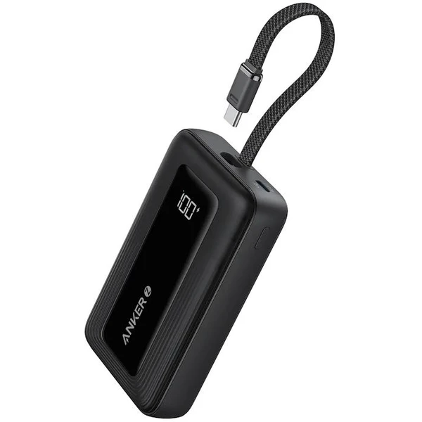 Anker Zolo powerbanka (10000mAh) 30W, s káblom USB-C čierna - Powerbanky - Hlavný obrázok