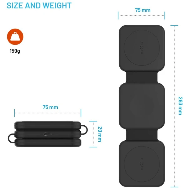 FIXED Flex for Samsung 3v1 bezdrôtová nabíjačka, 15W+3W+15W, čierna - Nabíjačky - Obrázok ff0e439aa0d745e1835379052cbef019