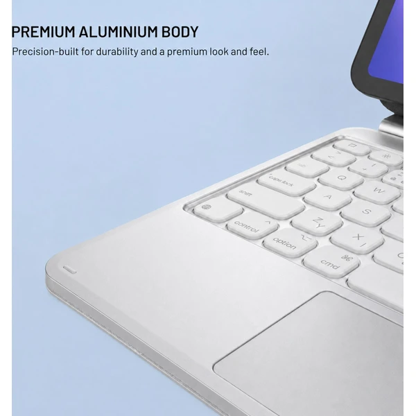 FIXED Typee Alu pouzdro s bezdrátovou klávesnicí iPad Pro 11" (18-22)/iPad Air (20-26), CZ, bílé - Puzdra s klávesnicou - Obrázok ff0fbd9b492b4007b5fe7cee97c9573f