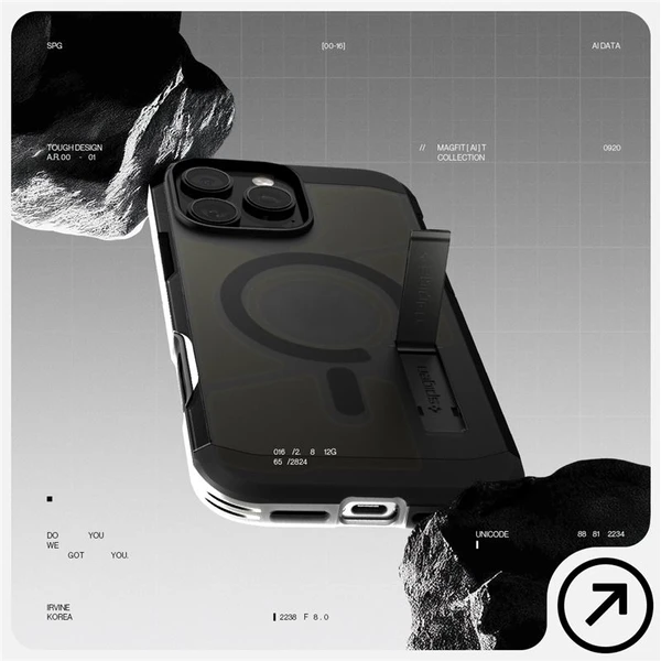 Spigen Tough Armor T MagSafe kryt iPhone 16 Pre čierny - Puzdra - Obrázok ff17e022e71a44cfbcaa1e7a16f3dd24