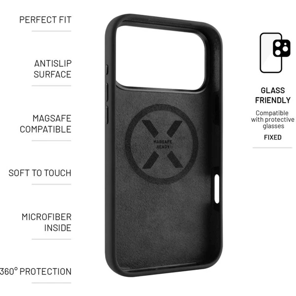 FIXED MagFlow kryt s MagSafe Apple iPhone 17 Pro Max čierny - Puzdra - Obrázok ff21f59b84b34cfabbf8c0b257c8cd94