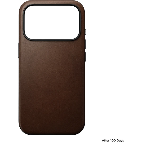 Nomad Modern Leather MagSafe kožený kryt iPhone 18 Pro Brown - Puzdra - Obrázok ff286aa812a9405983bf2b084fd75cbf