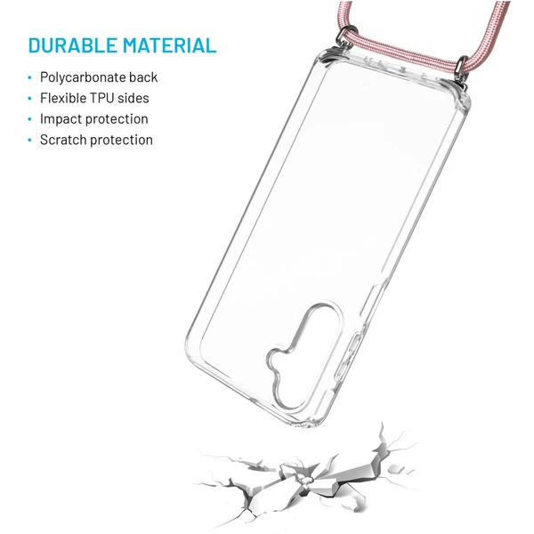 FIXED Pure Neck kryt s ružovou šnúrkou na krk pre Samsung Galaxy A16 4G/5G - Puzdra - Obrázok ff3d7dd6619e4419aa4a060fc50b3d7b