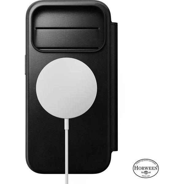 Nomad Modern Leather Folio (Horween) MagSafe kožené puzdro iPhone 18 Pro Black - Puzdra - Obrázok ff3e8f1759ef407c9bd1464d479458bf
