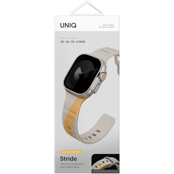 UNIQ Stride DE FKM remienok pre Apple Watch 49/46/45/44mm béžový/žltý - Remienky - Obrázok ff409ea7c9d64a7fab3a88b612b3089a